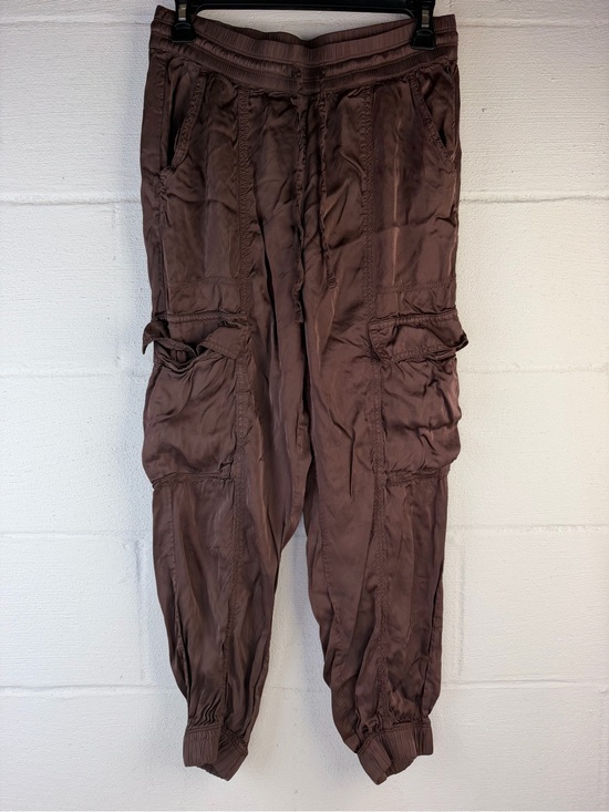 aerie Pants - Aerie Brown Satin Jogger Pants, Small